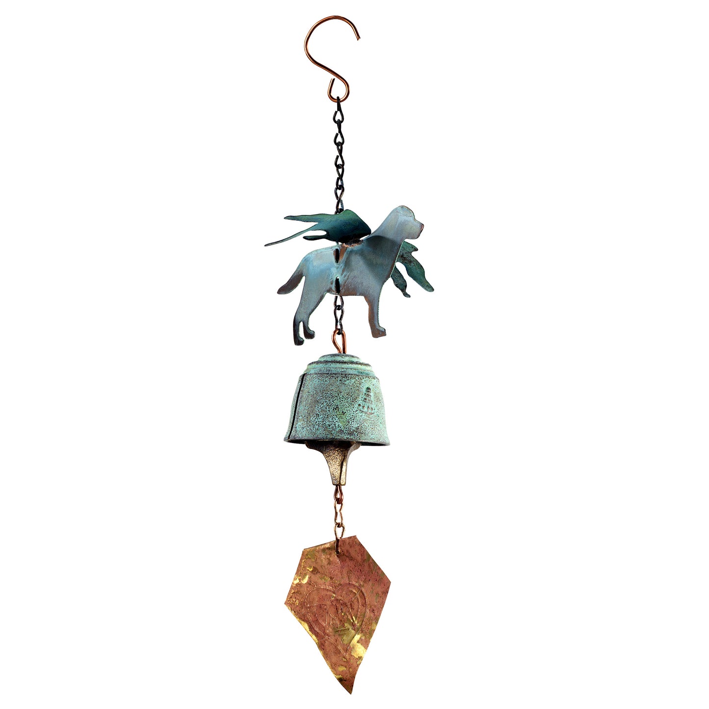 Doggy Angel 3D Motif Bronze Wind Bell