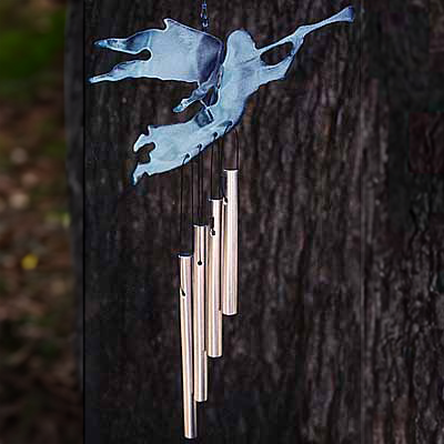 3D Blue Angel Wind Chimes