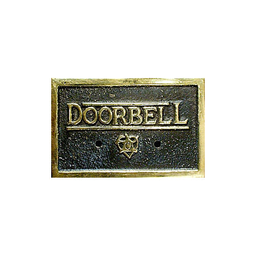 Brass Doorbell Plaque