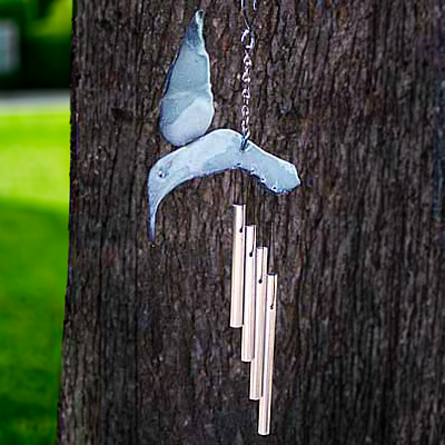 3D Blue Hummingbird Wind Chimes