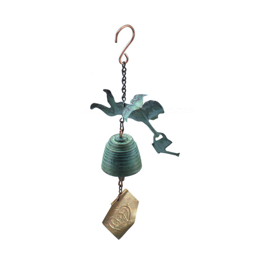 Cherub 3D Motif Bronze Wind Bell